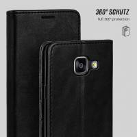 moex Casual Case für Samsung Galaxy A5 (2016) – 360 Grad Schutz Booklet, PU Lederhülle mit Kartenfach