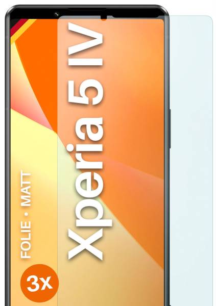 moex FlexProtect Matt für Sony Xperia 5 IV – Anti Reflex Schutzfolie für besten Displayschutz, Matt