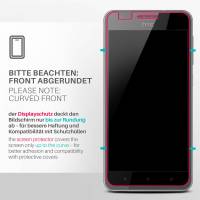 moex ShockProtect Klar für HTC Desire 10 Lifestyle – Panzerglas für kratzfesten Displayschutz, Ultra klar