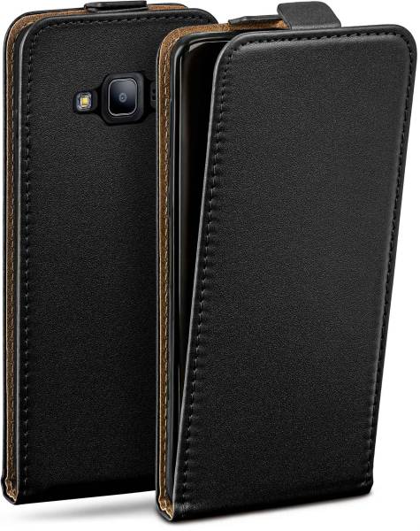 moex Flip Case für Samsung Galaxy J3 (2016) – PU Lederhülle mit 360 Grad Schutz, klappbar