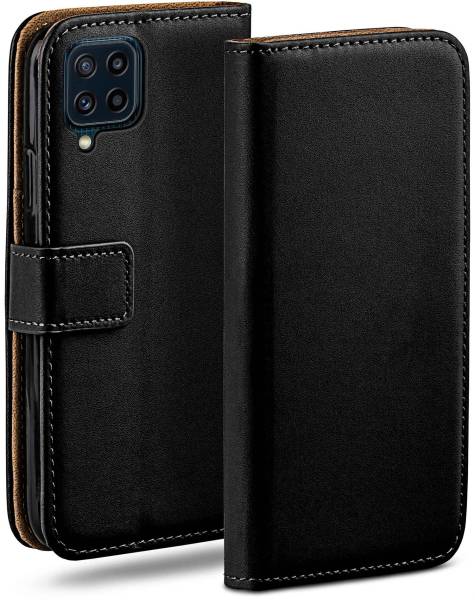 moex Book Case für Samsung Galaxy M32 – Klapphülle aus PU Leder mit Kartenfach, Komplett Schutz