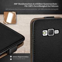 moex Flip Case für Samsung Galaxy J5 (2015) – PU Lederhülle mit 360 Grad Schutz, klappbar