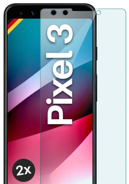 moex ShockProtect Klar für Google Pixel 3 – Panzerglas für kratzfesten Displayschutz, Ultra klar