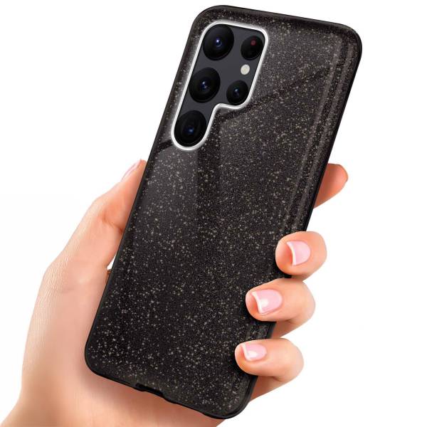 ONEFLOW Glitter Case Samsung Galaxy S22 Ultra mit Glitzer Look