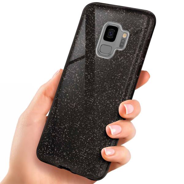 ONEFLOW Glitter Case für Samsung Galaxy S9 – Glitzer Hülle aus TPU, designer Handyhülle