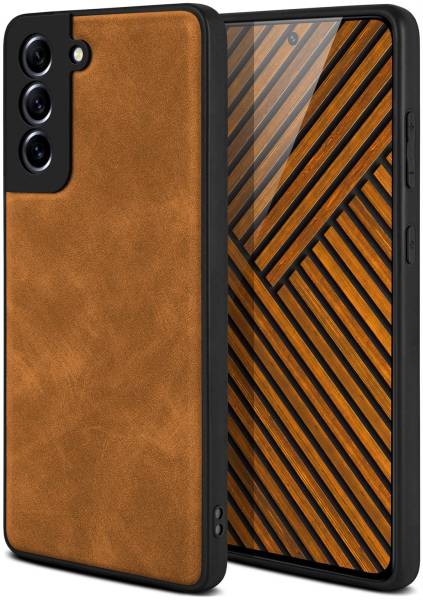 ONEFLOW Pali Case für Samsung Galaxy S21 FE 5G – PU Leder Case mit Rückseite aus edlem Kunstleder