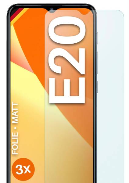 moex FlexProtect Matt für Motorola Moto E20 – Anti Reflex Schutzfolie für besten Displayschutz, Matt