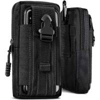 ONEFLOW Survival Case für Nokia 6.2 – Handy Gürteltasche aus Oxford Nylon mit Karabiner