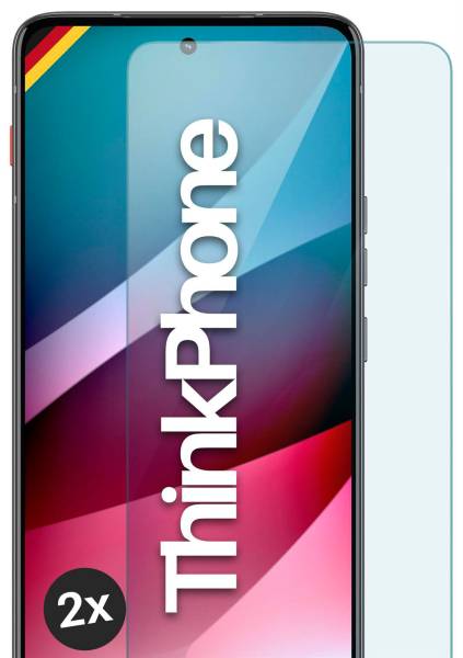 moex ShockProtect Klar für Motorola ThinkPhone – Panzerglas für kratzfesten Displayschutz, Ultra klar