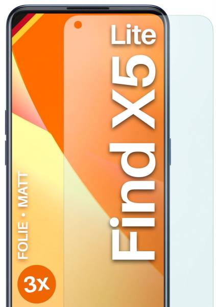 moex FlexProtect Matt für Oppo Find X5 Lite – Anti Reflex Schutzfolie für besten Displayschutz, Matt