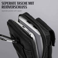 ONEFLOW Survival Case für Samsung Galaxy S22 – Handy Gürteltasche aus Oxford Nylon mit Karabiner