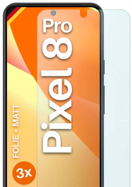 moex FlexProtect Matt für Google Pixel 8 Pro – Anti Reflex Schutzfolie für besten Displayschutz, Matt