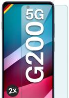moex ShockProtect Klar für Motorola Moto G200 5G – Panzerglas für kratzfesten Displayschutz, Ultra klar