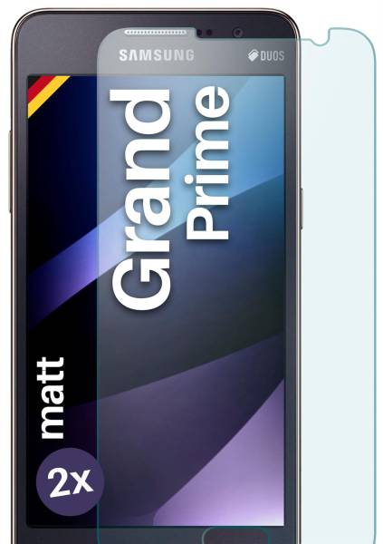 moex ShockProtect Matt für Samsung Galaxy Grand Prime – Panzerglas für kratzfesten Displayschutz, Anti Reflex