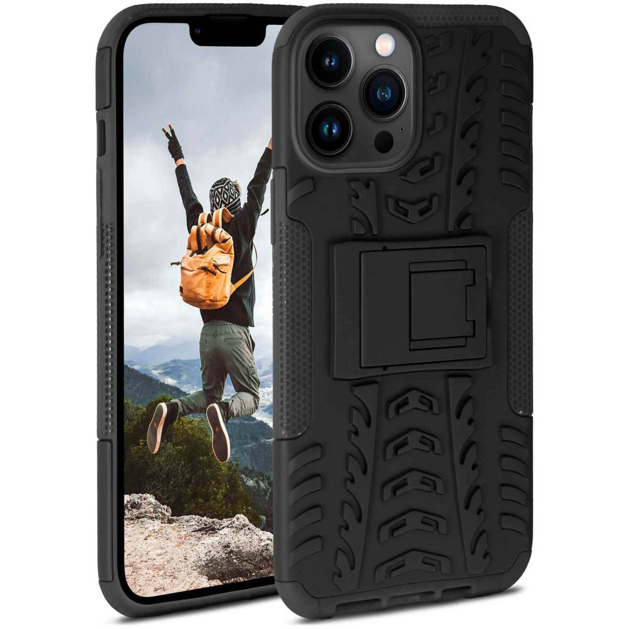 ONEFLOW Tank Case für Apple iPhone 13 Pro Max – Stoßfeste Panzer Hülle – Rugged Outdoor Handyhülle