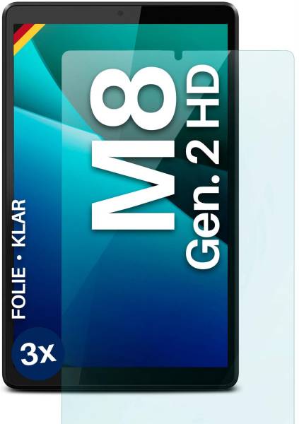 moex FlexProtect Klar für Lenovo Tab M8 (2. Gen.) HD – Schutzfolie für zusätzlichen Displayschutz, Ultra klar