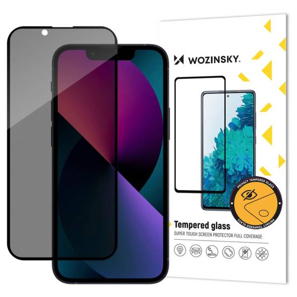 Wozinsky Privacy Glass für Apple iPhone 13, iPhone 13 Pro & iPhone 14 – Displayschutz, Privacy Screen Protector für Handy