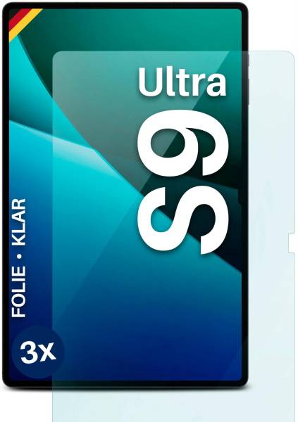 moex FlexProtect Klar für Samsung Galaxy Tab S9 Ultra – Schutzfolie für zusätzlichen Displayschutz, Ultra klar
