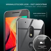 moex Aero Case für Motorola Moto G4 Play – Durchsichtige Hülle aus Silikon, Ultra Slim Handyhülle