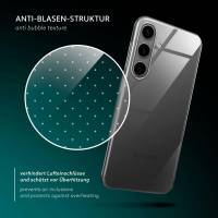 moex Aero Case für Samsung Galaxy S24 – Durchsichtige Hülle aus Silikon, Ultra Slim Handyhülle