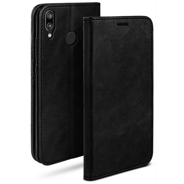 moex Casual Case für Huawei P20 Lite – 360 Grad Schutz Booklet, PU Lederhülle mit Kartenfach