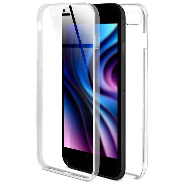 ONEFLOW Touch Case für Apple iPhone 8 – 360 Grad Full Body Schutz, komplett beidseitige Hülle