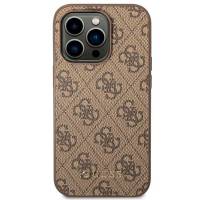 Guess 4G Metal Gold Logo Case iPhone 14 Pro Max – Hardcase, robust und kompatibel mit kabellosem Laden