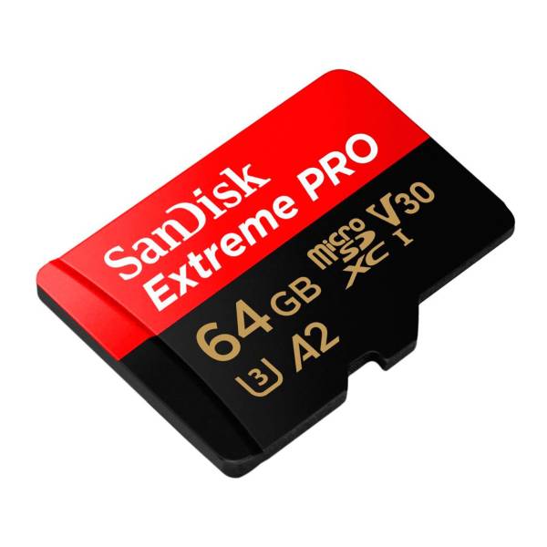 SanDisk microSDXC Karte – mit SD Slot Adapter für Smartphones und andere Geräte, Extreme PRO Serie, 64 GB