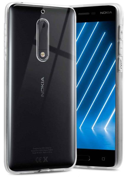 ONEFLOW Clear Case für Nokia 5 – Transparente Hülle aus Soft Silikon, Extrem schlank
