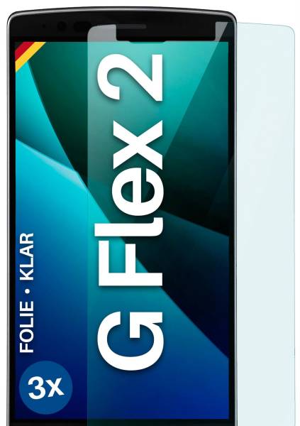 moex FlexProtect Klar für LG G Flex 2 – Schutzfolie für unsichtbaren Displayschutz, Ultra klar