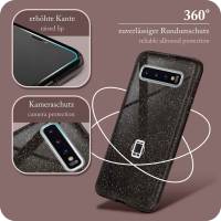 ONEFLOW Glitter Case für Samsung Galaxy S10 Plus – Glitzer Hülle aus TPU, designer Handyhülle