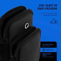 ONEFLOW Force Case für Wiko Y80 – Smartphone Armtasche aus Neopren, Handy Sportarmband