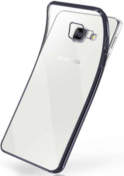 moex Chrome Case für Samsung Galaxy A5 (2016) – Handy Bumper mit Chrom Rand – Transparente Hülle