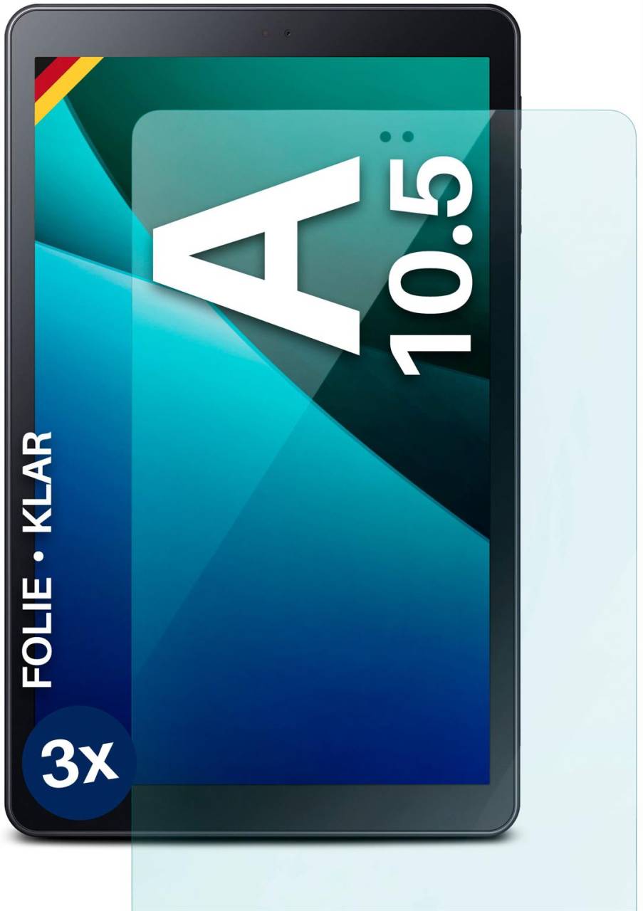 moex FlexProtect Klar für Samsung Galaxy Tab A 10.5 – Schutzfolie für zusätzlichen Displayschutz, Ultra klar