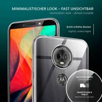 moex Aero Case für Motorola Moto E5 Plus – Durchsichtige Hülle aus Silikon, Ultra Slim Handyhülle