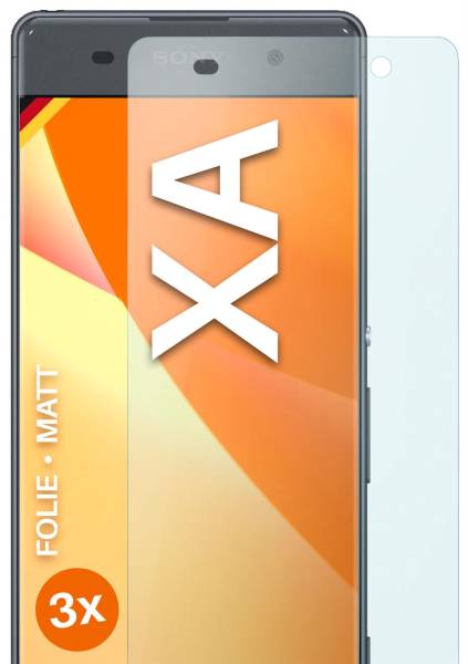 moex FlexProtect Matt für Sony Xperia XA – Anti Reflex Schutzfolie für besten Displayschutz, Matt
