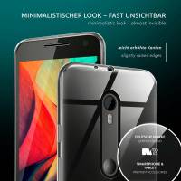 moex Aero Case für Motorola Moto G3 – Durchsichtige Hülle aus Silikon, Ultra Slim Handyhülle