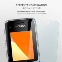 moex FlexProtect Matt für Nokia C2-01 – Anti Reflex Schutzfolie für besten Displayschutz, Matt