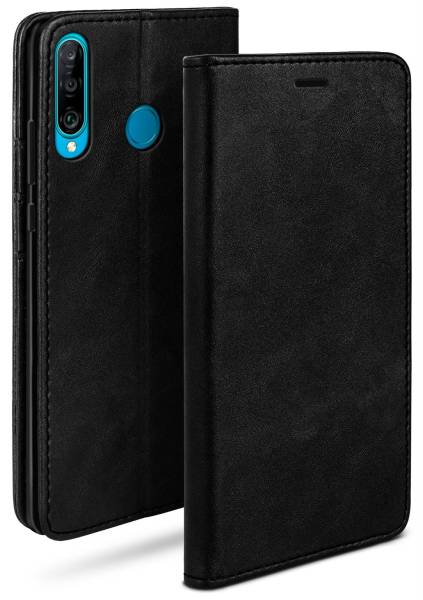 moex Casual Case für Huawei P30 Lite – 360 Grad Schutz Booklet, PU Lederhülle mit Kartenfach