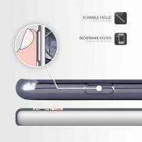 moex Chrome Case für Apple iPhone 7 Plus – Handy Bumper mit Chrom Rand – Transparente Hülle