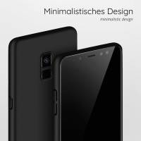moex Alpha Case für Samsung Galaxy A8 (2018) – Extrem dünne, minimalistische Hülle in seidenmatt