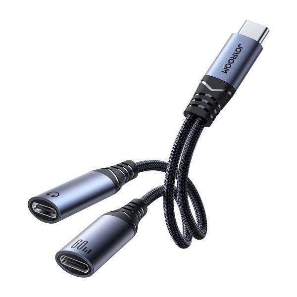 Joyroom SY-C03 – USB-C Audio Adapter, Dual USB-C, Schnellladefunktion, DAC-Konverter