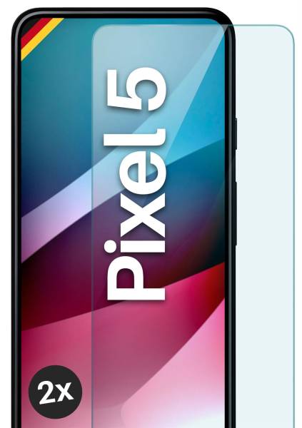 moex ShockProtect Klar für Google Pixel 5 – Panzerglas für kratzfesten Displayschutz, Ultra klar