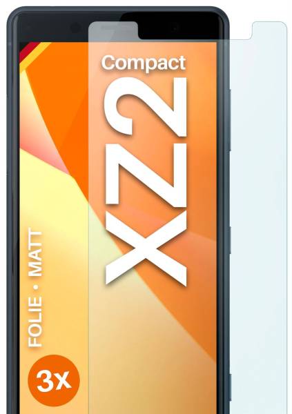 moex FlexProtect Matt für Sony Xperia XZ2 Compact – Anti Reflex Schutzfolie für besten Displayschutz, Matt