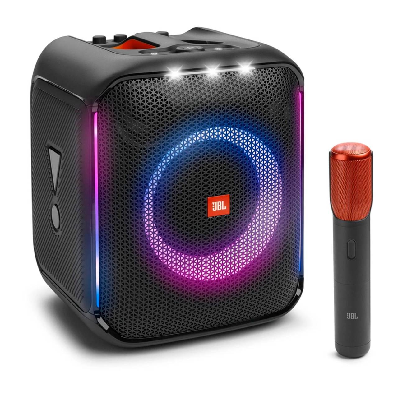 JBL PartyBox Encore – Tragbarer Party-Lautsprecher für drinnen und draußen – mit Licht, IPX4-Design und tiefem Bass