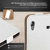 moex Flip Case für Samsung Galaxy Ace – PU Lederhülle mit 360 Grad Schutz, klappbar