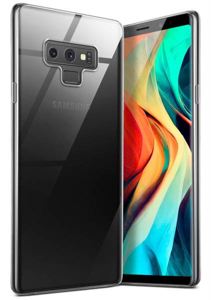 moex Aero Case für Samsung Galaxy Note 9 – Durchsichtige Hülle aus Silikon, Ultra Slim Handyhülle