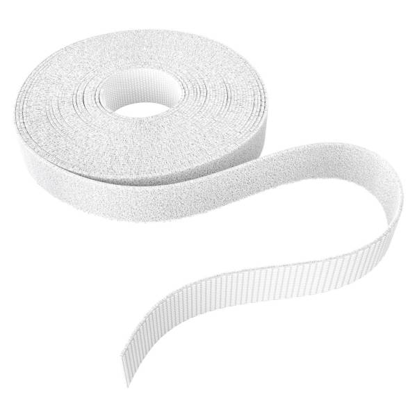 KabelDirekt Klett-Kabelbinder – wiederverwendbares Klettband zur Kabelorganisation, Klettband zum Bündeln, 5m