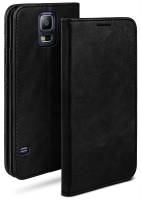 moex Casual Case für Samsung Galaxy S5 Neo – 360 Grad Schutz Booklet, PU Lederhülle mit Kartenfach