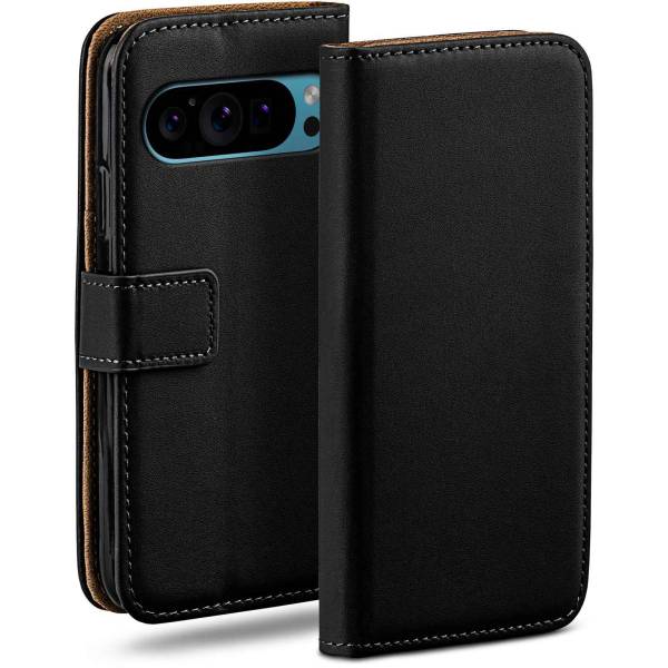 moex Book Case für Google Pixel 9 Pro Klapphülle mit Kartenfach